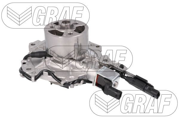 Engine water pump GRAF with seal, switchable water pump, Water Pump Pulley Ø: 65 mm, for v-ribbed belt use - PA1477