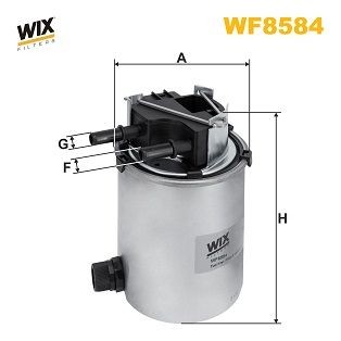WIX FILTERS WF8584 Fuel filter 164004EA1A