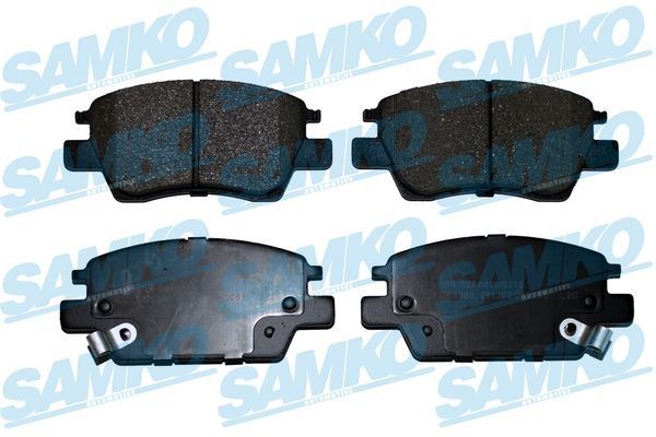 22334 SAMKO Height: 56,8mm, Width: 126,7mm, Thickness: 17,7mm Brake pads 5SP2051 buy