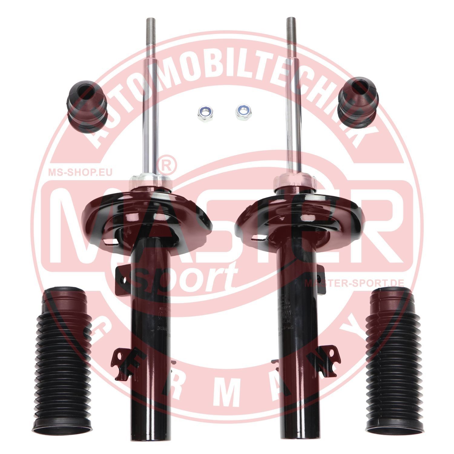 MASTER-SPORT Front Axle, Gas Pressure, Twin-Tube, Suspension Strut, Top pin, with rubber mount Shocks 16K002483 buy