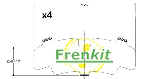 Great value for money - FRENKIT Anti-Squeal Foil, brake pad (back plate) 940336