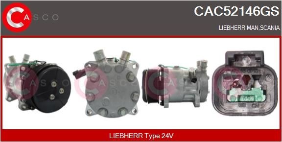 CASCO CAC52146GS Air conditioning compressor 82008689