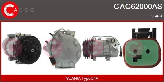 CAC62000AS CASCO Klimakompressor für SCANIA online bestellen