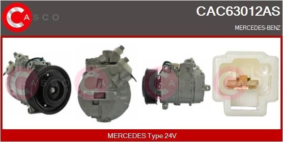 CAC63012AS CASCO Klimakompressor MERCEDES-BENZ AXOR