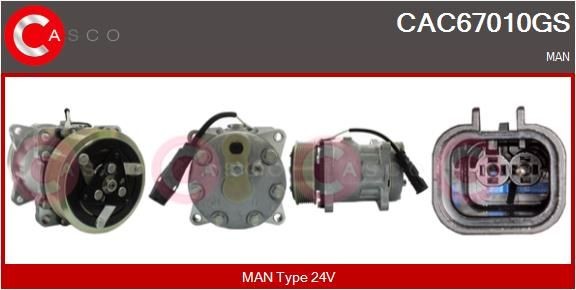 CAC67010GS CASCO Klimakompressor für MAN online bestellen