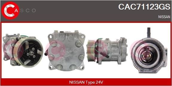 CAC71123GS CASCO Klimakompressor für NISSAN online bestellen