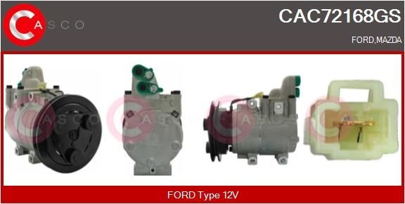CASCO Ac compressor FORD Transit V363 Platform / Chassis (FED, FFD) new CAC72168GS