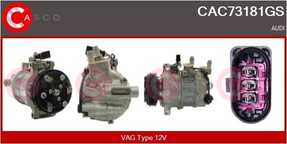 CASCO CAC73181GS AUDI A6 2022 Air conditioner compressor