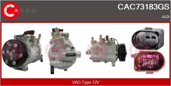 CASCO Air conditioning compressor CAC73183GS Audi A6 2022
