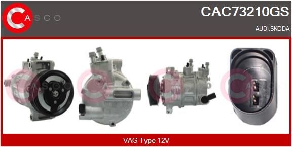 CASCO CAC73210GS Air conditioning compressor 5Q0 820 803Q