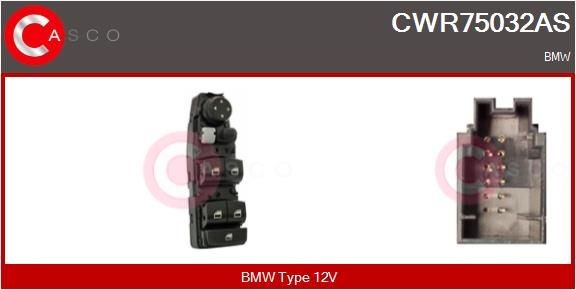 CASCO CWR75032AS Electric window switch BMW F31 330 d 286 hp Diesel 2019 price