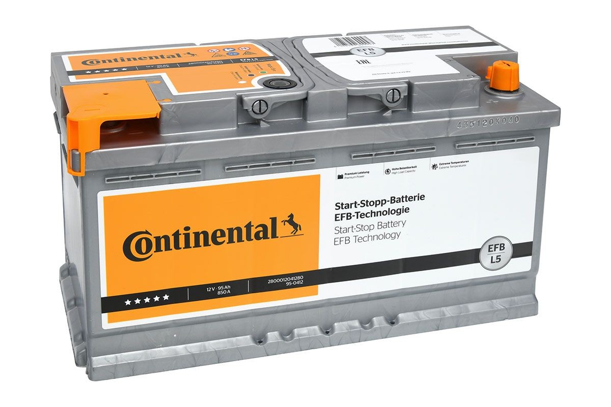 Continental 2800012041280 Batterie 12V 95Ah 850A B13 Batterie EFB