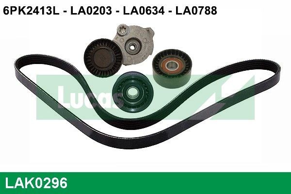 LUCAS LAK0296 V-ribbed belt kit AUDI A6 Allroad 3.0 TDI quattro 313 hp Diesel 2012 price