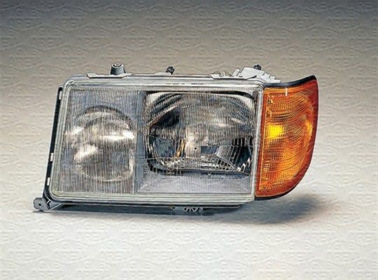 MAGNETI MARELLI 710301073306 Headlight Right, H4, H3, Halogen, Orange, with indicator, for right-hand traffic