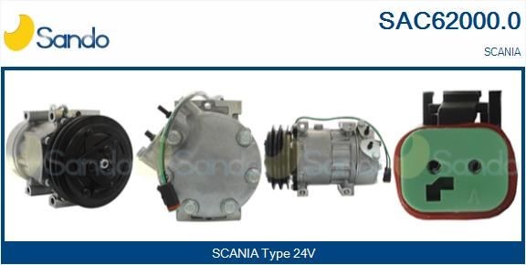 SAC62000.0 SANDO Klimakompressor SCANIA 4 - series