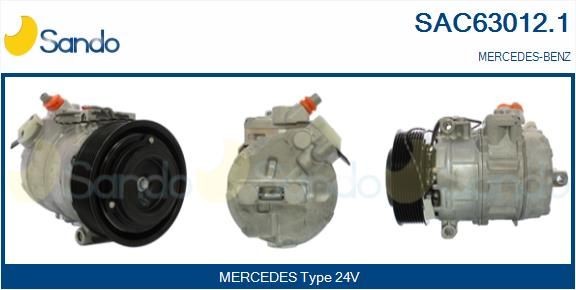 SANDO SAC63012.1 Klimakompressor für MERCEDES-BENZ AXOR 2 LKW in Original Qualität
