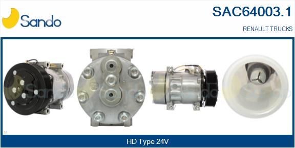 SAC64003.1 SANDO Klimakompressor für IVECO online bestellen