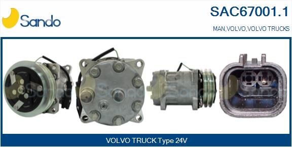 SAC67001.1 SANDO Klimakompressor für IVECO online bestellen