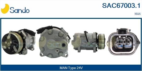 SANDO SAC67003.1 Klimakompressor für MAN TGL LKW in Original Qualität