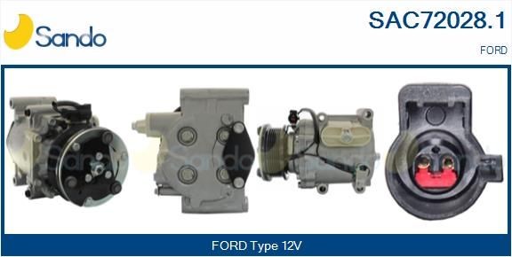 SANDO SAC72028.1 Air conditioning compressor 6S71-19D629-CB