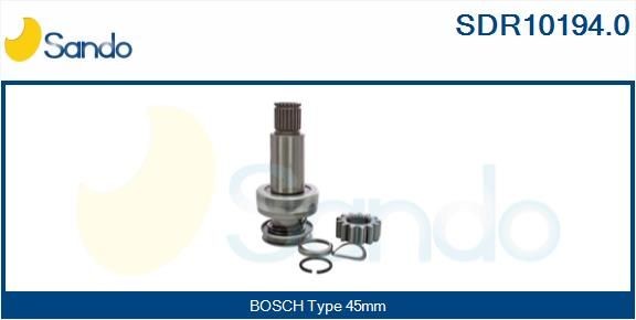 Freewheel gear, starter SANDO - SDR10194.0