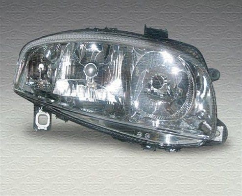 710301186227 MAGNETI MARELLI Headlight ALFA ROMEO Left, H7/H7/H1, H6W, Halogen, with front fog light, without indicator, for right-hand traffic, with motor for headlamp levelling