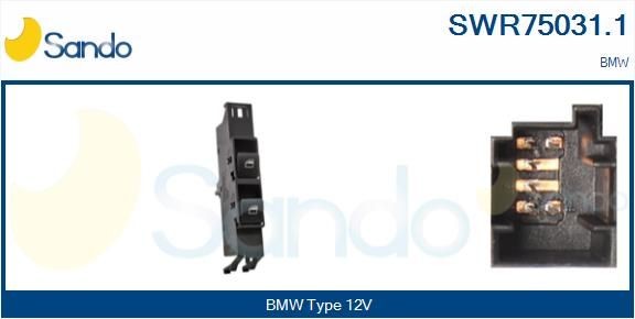 SANDO SWR750311 Window switch BMW 3 Convertible (E46) 325 Ci 192 hp Petrol 2006