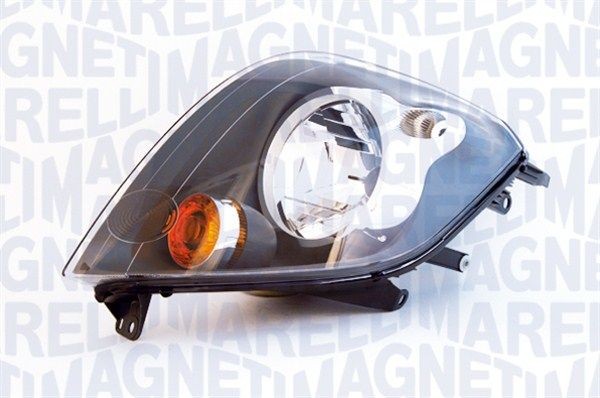 710301224315 MAGNETI MARELLI Headlight FORD Left, P21W, H4, W5W, Halogen, with indicator, for right-hand traffic, without bulbs, with motor for headlamp levelling