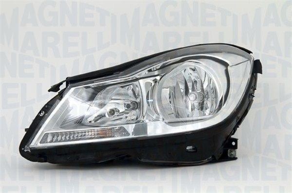 MAGNETI MARELLI 710301270205 Headlight Left, H7/H7, W5W, Halogen, without front fog light, with indicator, with high beam, for right-hand traffic, with bulbs, with motor for headlamp levelling