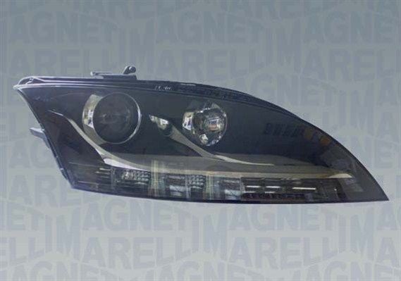 Headlight assembly MAGNETI MARELLI Right, P21W, H6W, H21W, D1S, Xenon, with indicator, for right-hand traffic, without control unit for Xenon, without bulbs, with motor for headlamp levelling - 711307022648