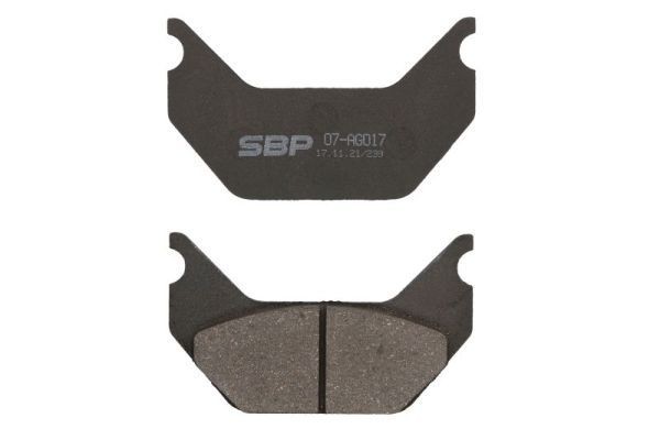 SBP Hinterachse Höhe: 81,4mm, Breite: 137,5mm, Dicke/Stärke: 18mm Bremsbeläge 07-AG017 kaufen