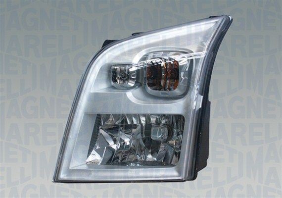 712101051120 MAGNETI MARELLI Headlight FORD Left, H4, PY21W, W5W, Halogen, with indicator, for right-hand traffic, without motor for headlamp levelling