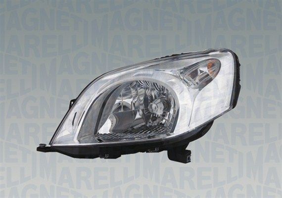 MAGNETI MARELLI 712455601110 Headlight Right, W5W, H4, PY21W, Halogen, with indicator, for right-hand traffic, with motor for headlamp levelling