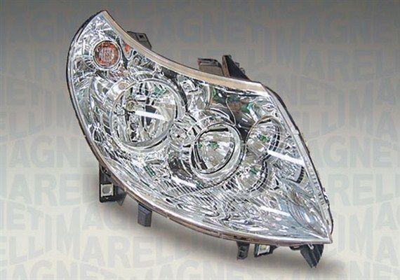 Headlights MAGNETI MARELLI Right, H15, PY21W, H1, H7, W5W, Halogen, with indicator, with high beam, for right-hand traffic, with bulbs, with motor for headlamp levelling - 712471001129