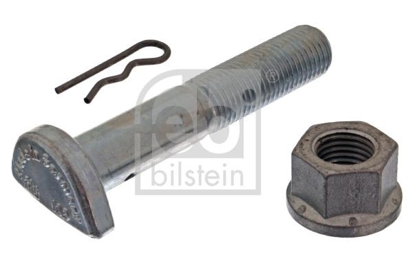 FEBI BILSTEIN 01206 Wheel Stud M18 x 2 105 mm, for Trilex® wheel rim, 10.9, with spring, with nut, Zinc-coated