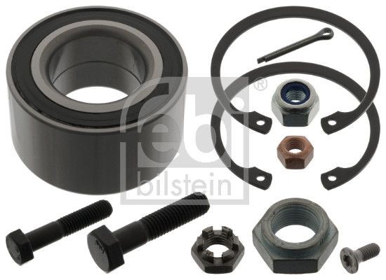 FEBI BILSTEIN 03488 Wheel bearing & wheel bearing kit Front Axle Left, Front Axle Right, with attachment material, 64 mm, Angular Ball Bearing