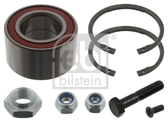 FEBI BILSTEIN 03621 Wheel bearing kit Front Axle Left, Front Axle Right, with attachment material, 66 mm, Angular Ball Bearing