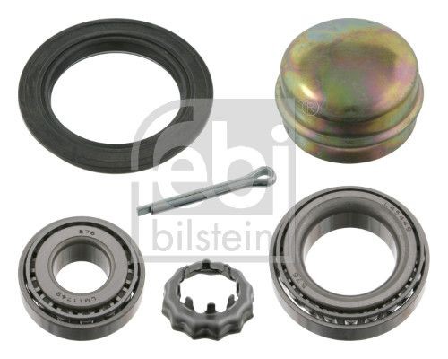 FEBI BILSTEIN 03674 Wheel bearing & wheel bearing kit Rear Axle Left, Rear Axle Right, with attachment material, 40 mm, Tapered Roller Bearing
