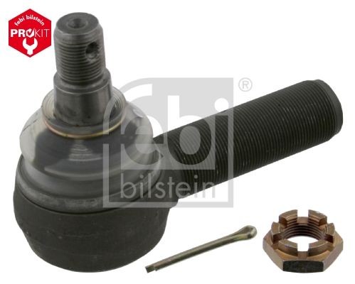 FEBI BILSTEIN 04605 Track rod end Cone Size 26 mm, Bosch-Mahle Turbo NEW, Front Axle, with crown nut