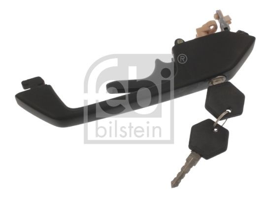 FEBI BILSTEIN 05819 Door Handle Right, with lock barrel, with two keys, black