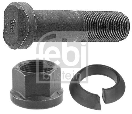 FEBI BILSTEIN 06287 Wheel Stud M22 x 1,5 91 mm, 10.9, with nut, with retaining ring, Phosphatized