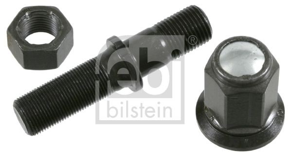 FEBI BILSTEIN 07300 Wheel Stud M22 x 1,5, M22 x 2 112 mm, 10.9, with lock nut, with pressure plate nuts, with nut, Phosphatized