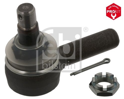 FEBI BILSTEIN 09984 Track rod end Cone Size 30 mm, Bosch-Mahle Turbo NEW, Front Axle Left, with crown nut