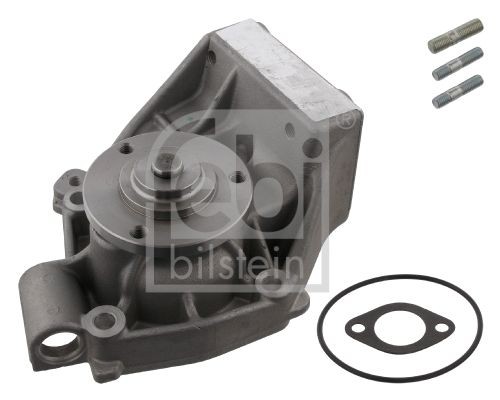 FEBI BILSTEIN 10602 Water pump Cast Aluminium, with seal, with seal ring, with bolts, Metal
