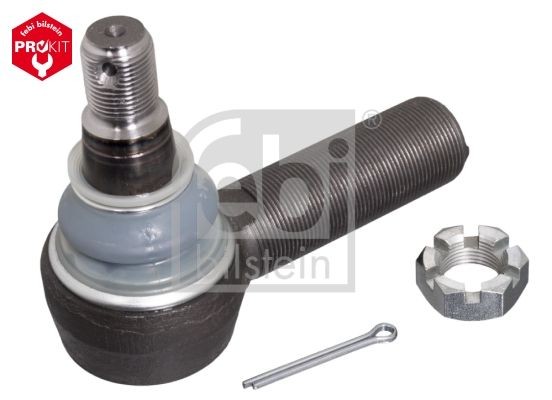 FEBI BILSTEIN 11114 Track rod end Cone Size 28,6 mm, Front Axle, with crown nut