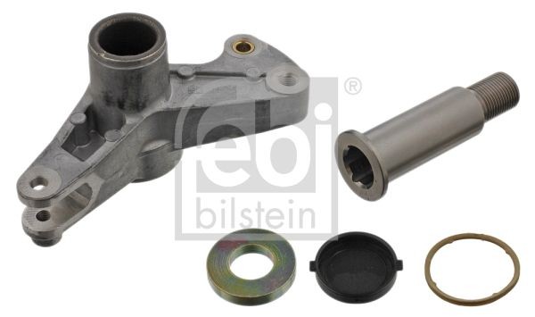 FEBI BILSTEIN 11700 Tensioner Lever, v-ribbed belt with attachment material, with lid