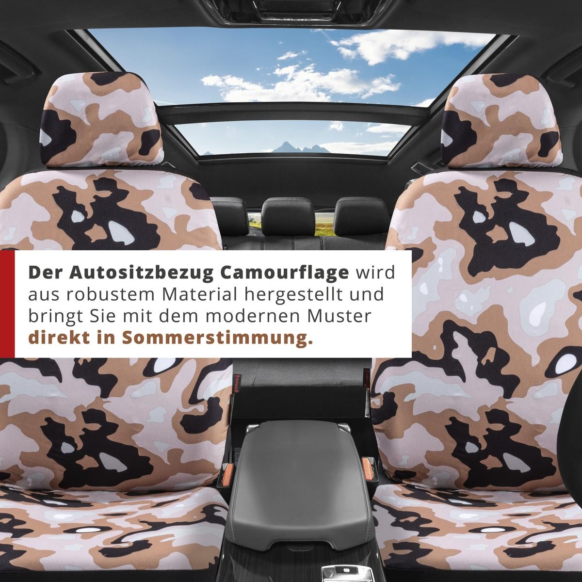WALSER Camouflage 11887 Sitzschonbezug Polyester, vorne ▷ AUTODOC