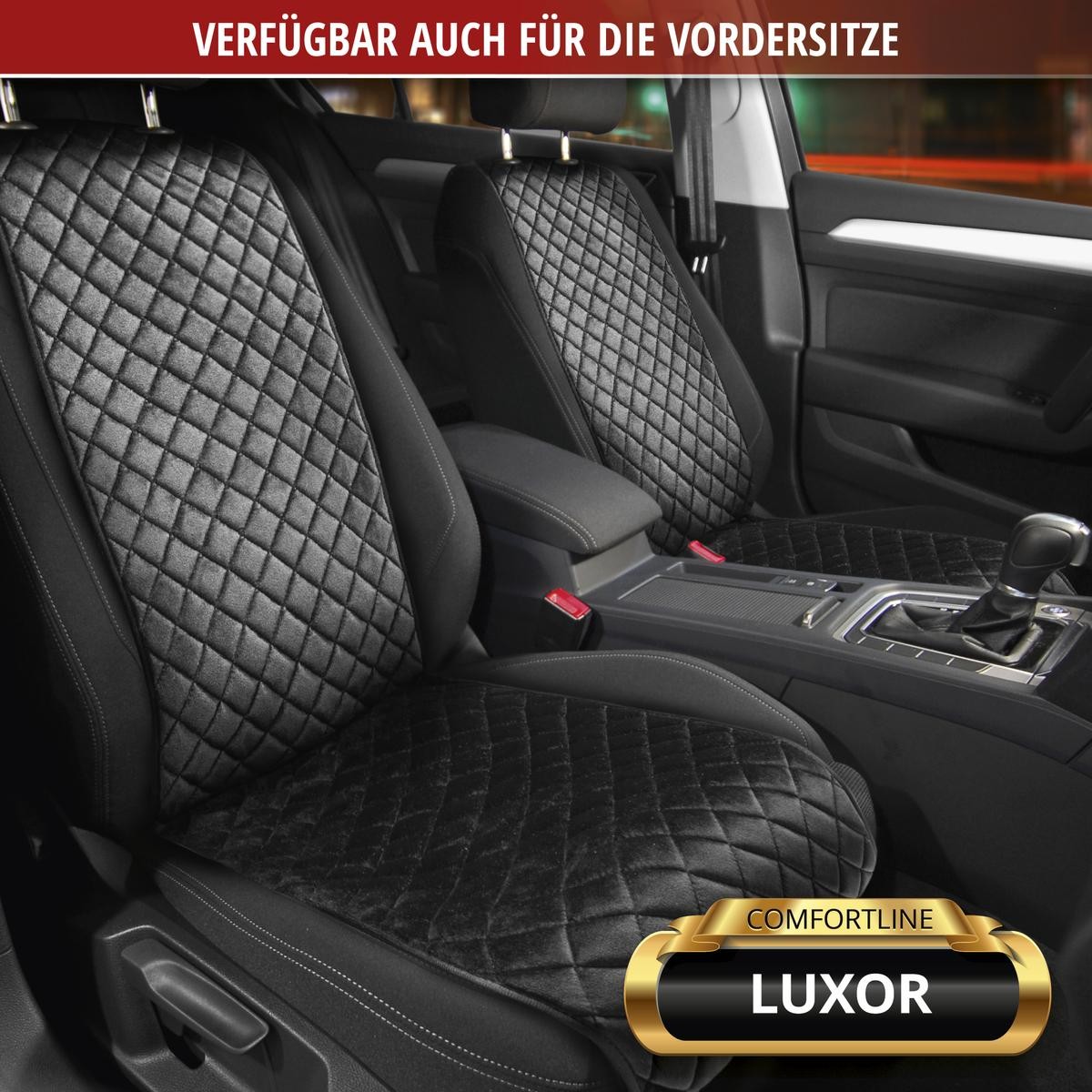 13959 WALSER Comfortline Luxor Autositzbezug schwarz, Polyester, Baumwolle,  hinten 13959 ❱❱❱ Preis und Erfahrungen