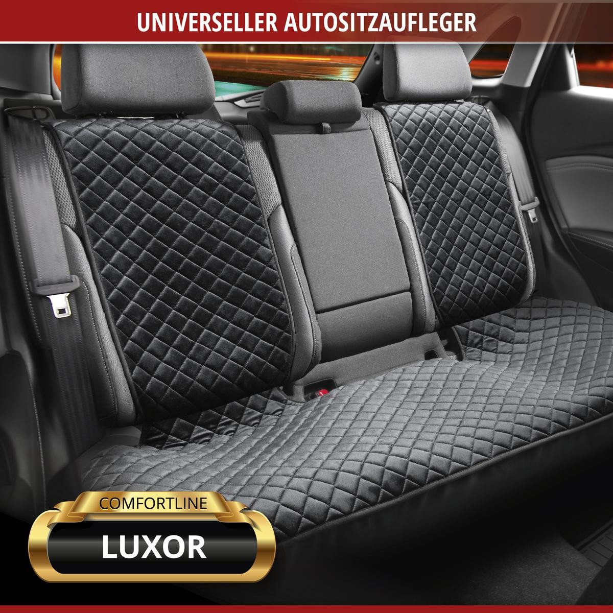 13959 WALSER Comfortline Luxor Autositzbezug schwarz, Polyester