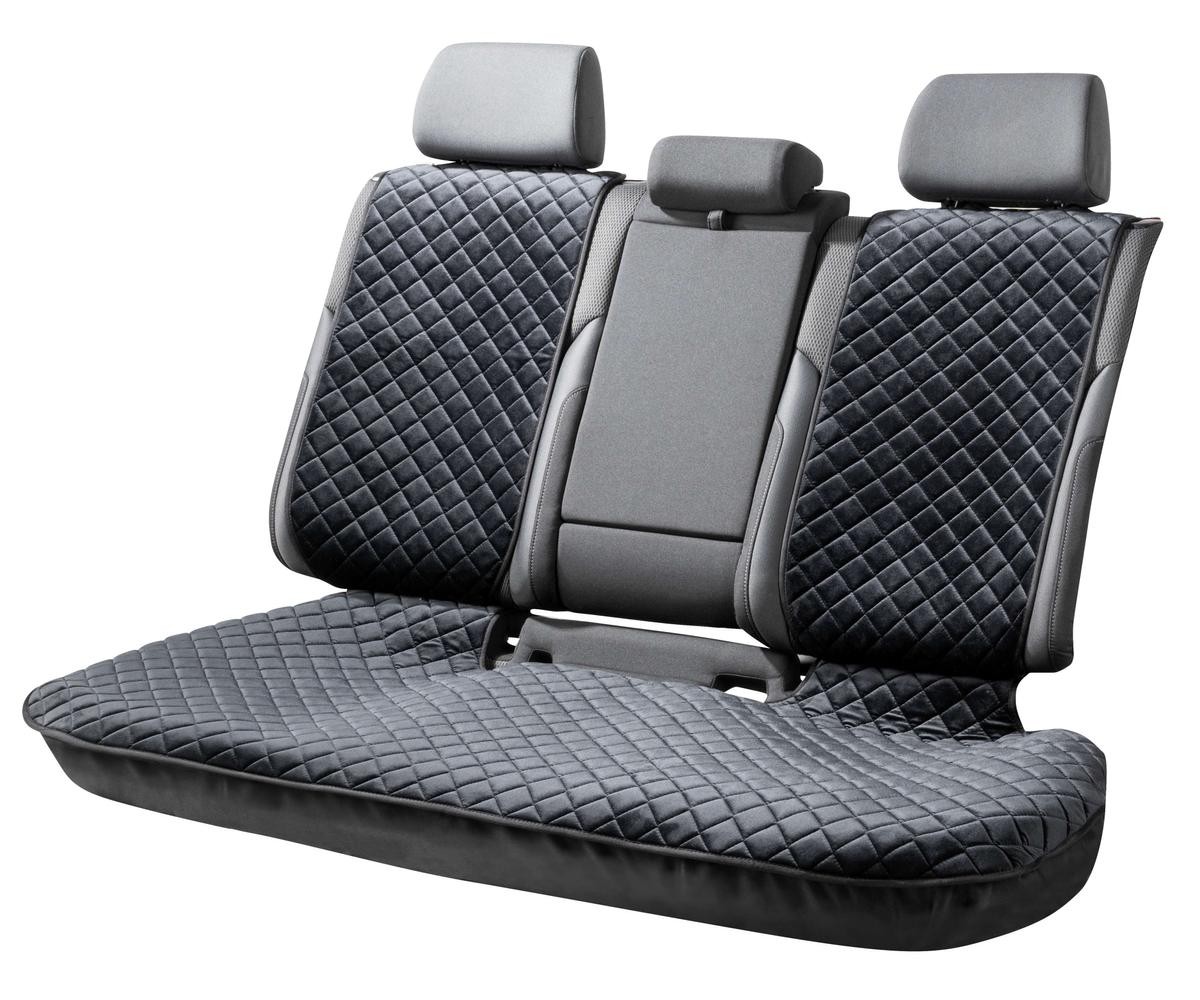 WALSER Comfortline Luxor 13959 Sitzschonbezug schwarz, Polyester,  Baumwolle, hinten ▷ AUTODOC Preis und Erfahrung
